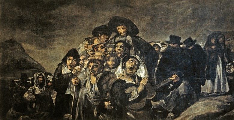 Goya. La romeria de San Isidro. Detalhe. 1820. Museu do Prado