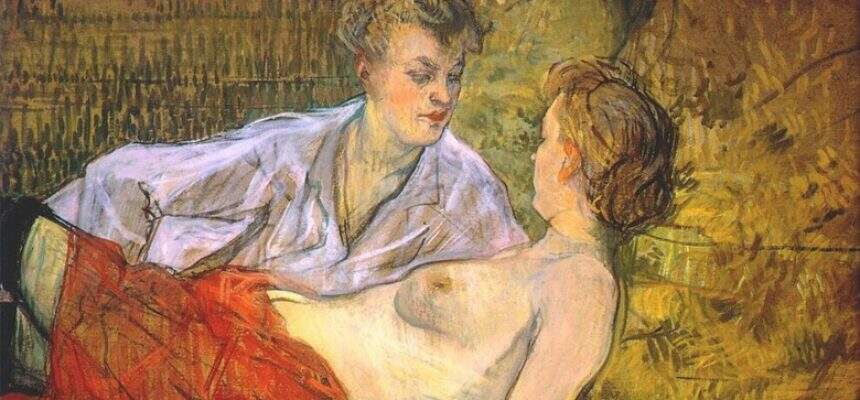 Toulouse-Lautrec. The Two Girlfriends.