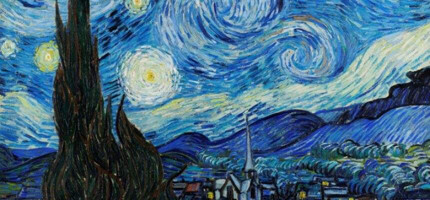 Van Gogh.  A noite estrelada, 1889