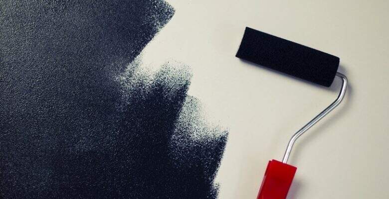 painting-black-paint-roller